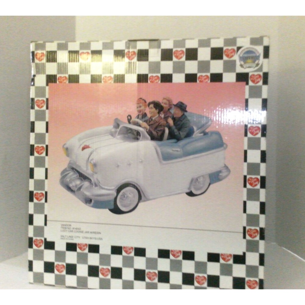 I Love Lucy "California, Here We Come!" cookie jar Ceramic Car 1998 Vandor